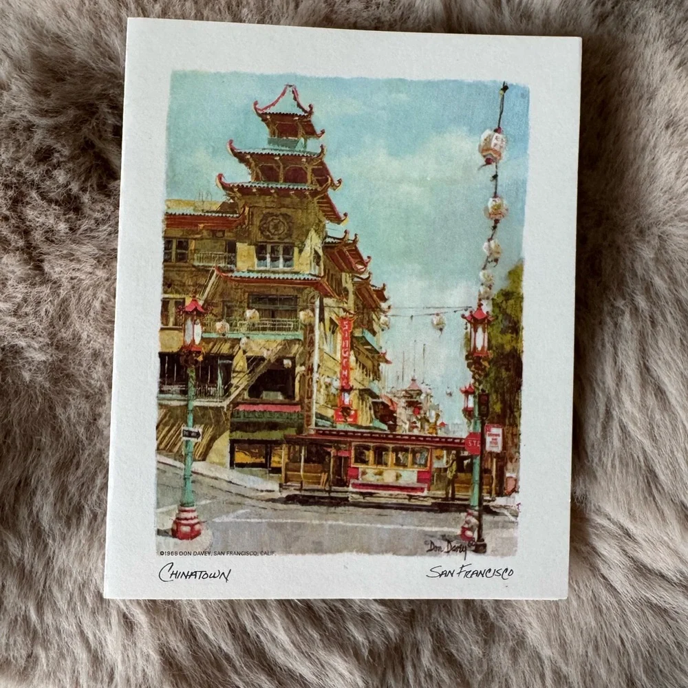 Vintage 1968 San Francisco Note cards